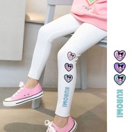 HYS Girls Leggings Childrens Leggings Kuromi girls leggings autumn thin shark pants medium and large
