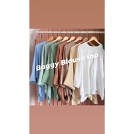 🥰new arrivals hot selling baggy blouse cey ironless top shirt 😇