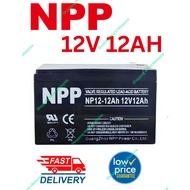 NPP 12V12AH AGM Deep Cycle Sealed Lead Acid Rechargeable Battery