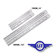 Stainless Steel Metric Ruler  (15CM -6" ) / (30CM -12'') Pembaris  keluli