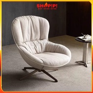 Shopipi Premium 360° Relaxing chair / Linen Fabric Relax Chair /1 Seater Sofa Chair /Heavy Duty Comf