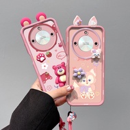 For Realme 11 Pro Plus Phone Case Luxury Silicone Shockproof Hand Rope For Realme 11 Pro Plus RMX374