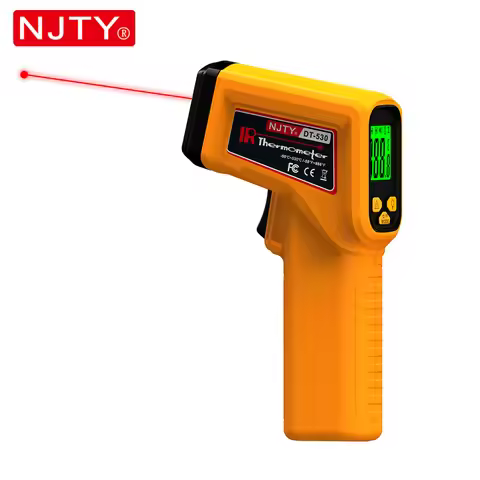 NJTY Infrared Thermometer Laser Non-Contact Temperature Gun Industrial Accurate -50~530°C Backlit LC