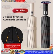 24 Bone Umbrella Black Glue Fully Automatic Business Thick Durable Keel Umbrella UV Resistant Foldin