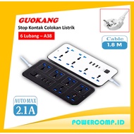 Universal Socket Guokang A38 Universal Power Plug Power Multi Tap Universal 10A 220-240V 2400W Plug 