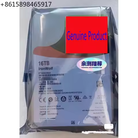 NEW IronWolf 16TB NAS Hard Drive 3.5 SATA ST16000VN001 Internal HDD