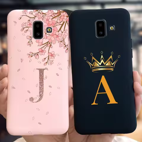 Cute Letters Case For Samsung Galaxy J6 J6+ 2018 Phone Cover Soft Silicone Bumper For Samsung J6 Plu