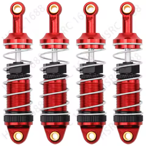 4Pack RC Car Shock Absorbers Metal Shocks Damper for MJX Hyper Go 14301 14302 14303 1/14 RC Car Upgr