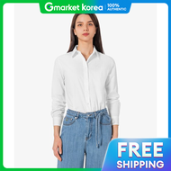 Lacoste | Shirt Dress Shirt Scarf Cf694E 56g001 Womens Poplin Solid Shirt 56g 001 59