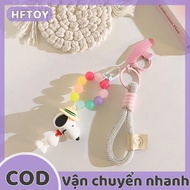HFTOY Snoopy phim hoạt hình con chó dễ thương điện thoại chuỗi mặt dây chuyền cho Iphone cho Android