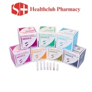 【low price】UNIGLOVES Disposable Needle jarum Picagari Needle Syringe 100 pcs/box 18G/21G/23G/24G/25G