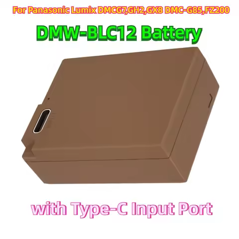 For Panasonic Lumix DMCG7,GH2,GX8 DMC-G85,FZ200 Full Decode DMW-BLC12 DMW-BLC12E DMW-BLC12PP Battery