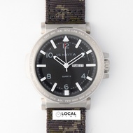 JAM TANGAN PRIA ORIGINAL US NAVY 63638 KANVAS ARMY - PLAT HITAM