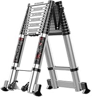 Ladder,Telescopic Ladder No-Slip Aluminium Telescopic Loft Extension Ladder Extend Portable Ladder Foldable Ladder Multi Purpose Telescoping Ladder (Color : A, Size : 3.5M) (A 2.5M Beauty Comes