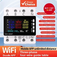 KWS-306 3 Phase 4 Wire Travel Rail Meter Energy Meter Power Meter AC Digital Watt Hour Meter Electri