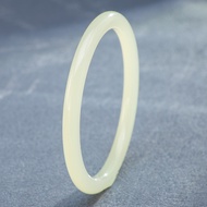 TIMESWIND Natural Jade Light Yellow Super thin Fashion Women Round Bangle