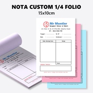 Custom Note 3 Ply A6 1/4 Folio Full Color