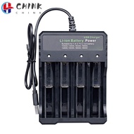 CHINK 18650 Battery Charger Short Circuit Protection USB LED Smart Charging