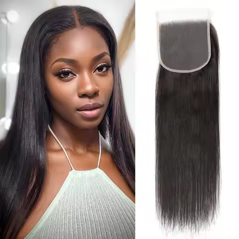 Straight 13x4 13x6 HD Lace Frontal Closure Human Hair Transparent 14A Remy Raw Virgin, 2x6 4x4 5x5 6