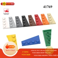 COMBO of 10 RIGHT ROOF SIDE BRICKS 2x4 PART 41769