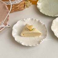 Creative Tableware Plates Dish Plates Home Ceramic Plates High-end Luxury Snack Plates Fruit Plates 