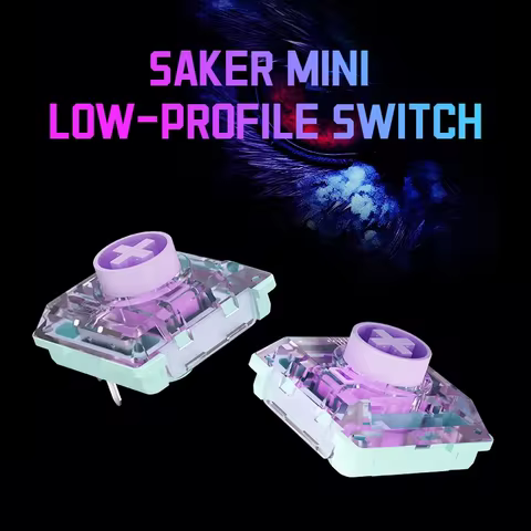 Kailh Saker Mini Low-Profile Switch 3Pin Ultra-Short Total Travel Quick Acuation Mechanical Keyboard