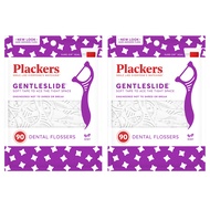 Plackers Cleaning Tool Gentleslide Dental Flossers Mint Blast Flavor Gentle Clean Soft Floss with Su