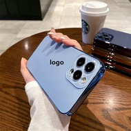 เคสโทรศัพท์มือถือสำหรับไอโฟน สีพื้นลายเรียบ หรูหรา ป้องกันการตกกระแทกอย่างดี มี 8 สี สำหรับ IPhone11