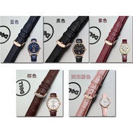 Watch strap replacement Titus 06 watch strap red blue women's genuine leather watch chain pin buckle 12
