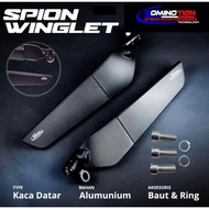Cnc WINGLET MOTORCYCLE SPORT NINJA R15 R25 GSX CBR150R MIRROR