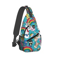 Tokidoki Sling Bag Unisex Crossbody Backpack Travel Hiking Casual Chest Bags Lightweight Fashion Che