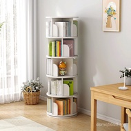 360 Degree Rotating Living Room Shelf Simple Household Bookshelf Student Storage Multi-Layer Bedroom