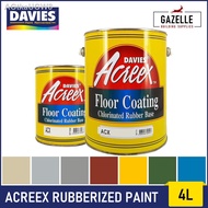 ✖⊕Davies Acreex Rubberized Floor Paint - 4Lnew