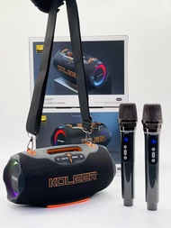 KOLEER A80 ลำโพงบลูทูธ พกพา 120W ไมค์ลอยคู่ ใช้งานได้ 6 ชั่วโมง Bluetooth Speaker