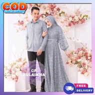 Teenage Set Gamis Kopele Bju Husband and Wife Kapele Serimbit Premium Sarimbitan Swrimbit Couple Gam