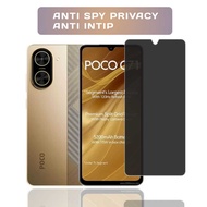 Tempered Glass poco C71 C75 C75 5G C65 Anti-Spy