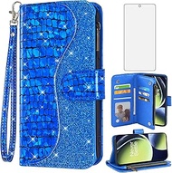 Asuwish Phone Case for OnePlus Nord N30 5G/CE 3 Lite Wallet Cover with Tempered Glass Screen Protect