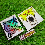 Tiger cutting sticker tiger sticker