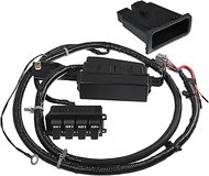 X AUTOHAUX 1 Set Rocker Switch Box Warning Lights 4-Gang Controller Panel for Ford F250 F350 2005 20