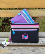 Kipling New Nylon Monkey Large Capacity Versatile Lightweight Clutch Double Zipper Cosmetic Bag K194