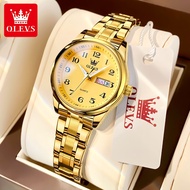 OLEVS 2023 Women's Wrist watch Original Luxury Watches for Ladies Waterproof Stainless Steel Quartz 