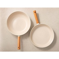 Tamsau IH Induction Frying Pan 28cm + Wok 28cm Set