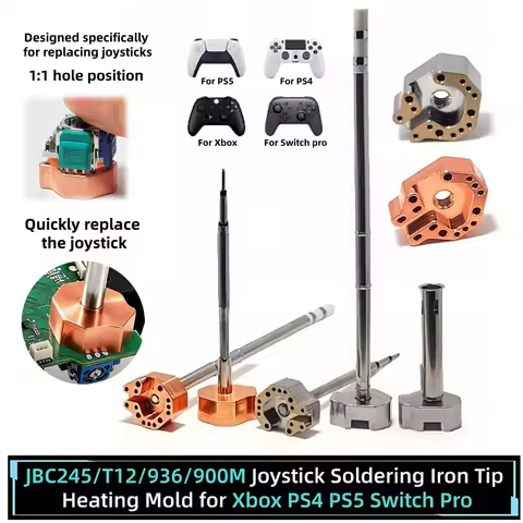 for Xbox PS4 PS5 Switch Pro Controller Joystick Disassembly Repair Tools T12/JBC245/936 Joystick Sol