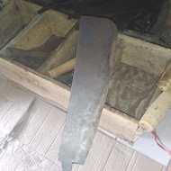 E053 Golok mentah Recah dading baja per wilis