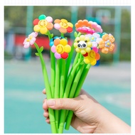 CUTE ELASTIC PEN WITH DOODLE HEAD PANDA FLOWER ROCKING GEMBIRA/ DOODLE HEAD PEN