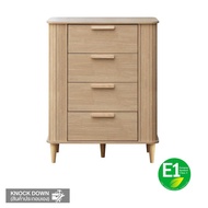 MOOVE ตู้ลิ้นชัก 4 ชั้น E1 78x40x110 สีไม้