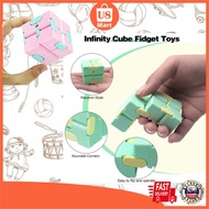 New Magic Fidget Cube Infinite Cubes Sensory Stress Relief Decompression Cube Vinyl Desk Toy Macaron