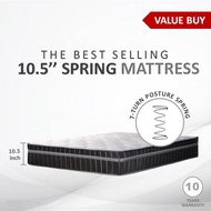 [ FREE 1 X RM99 KING KOIL PILLOW ] Posture Classic 10.5inch Thick 7 Turn Premium Coil Mattress (King/Queen/SuperSingle/S