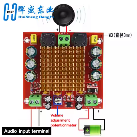 Digital Amplifier Board TPA3116DA TPA3116 150W D2 Mono Channel Digital Power Audio Amplifier Board X