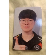 Photocard t1 faker popup event homeground genuine official photocard t1 faker super rare